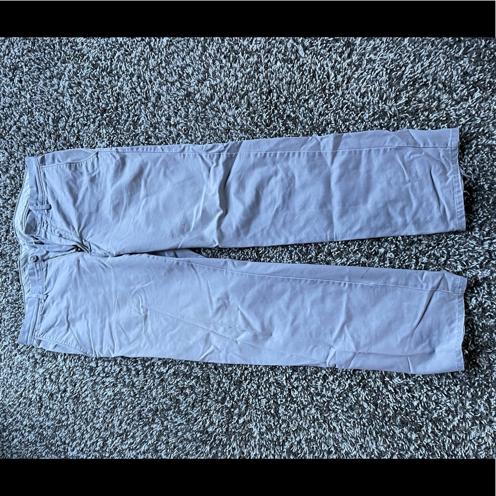 J. Crew Grey chino Khaki Pants 32x30